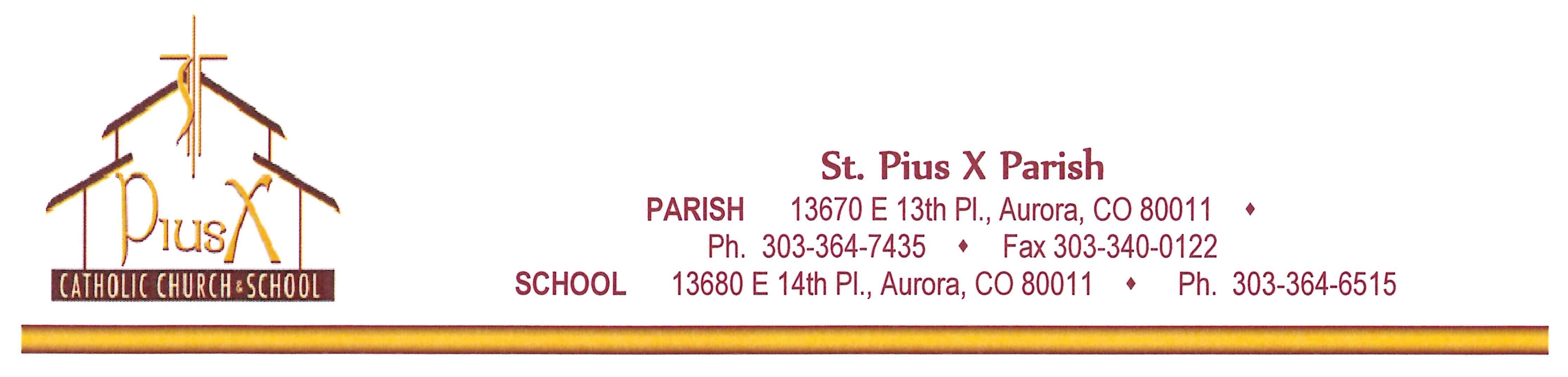 Saint Pius X Parish logo